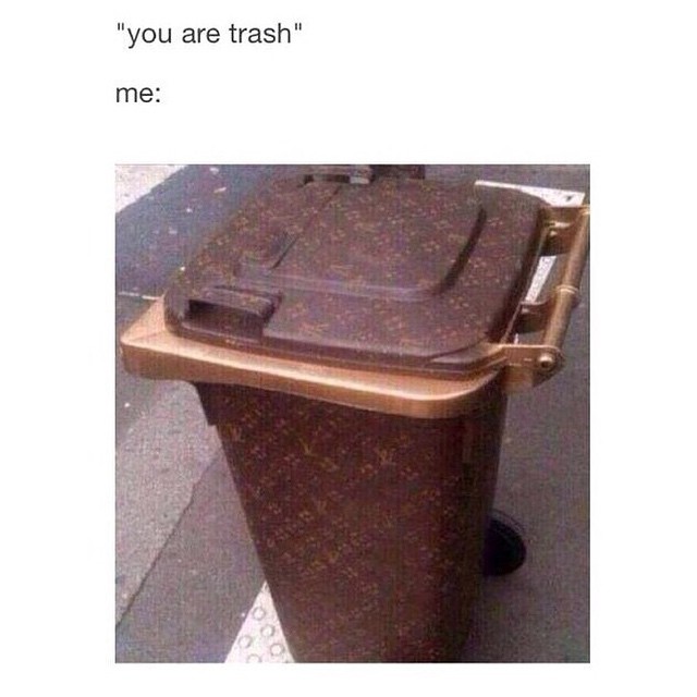 #dustbin #garbage #lv #fashion #habal