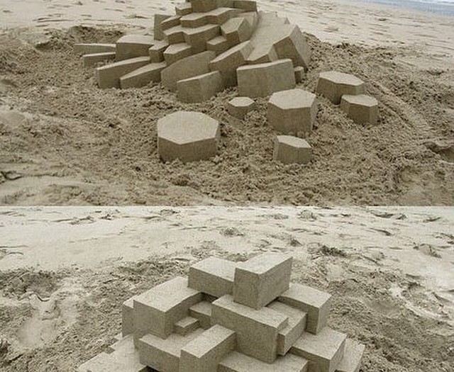 #modern #art #sandcastles #win #habal
