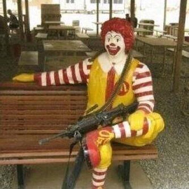 Ronald the clown terrorist? #watchout #habal #هبل
#HabaLdotCom
#هبل_دوت_كوم