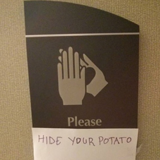 Hide them potatoes #signs #habal
