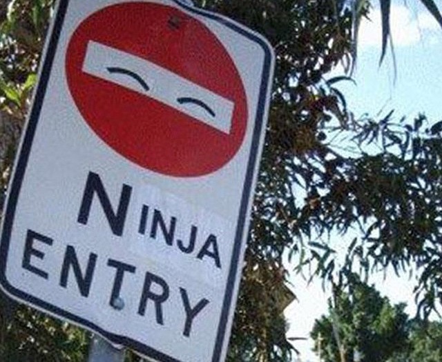 #roadsigns #ninja #entry #habal