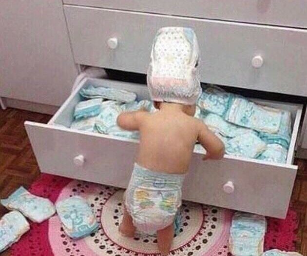 #whattowear #decision #decision even for #babies #pampers #habal #هبل #habaldotcom