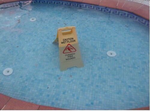 #caution #wet #swimmingpool #habal #هبل #habaldotcom